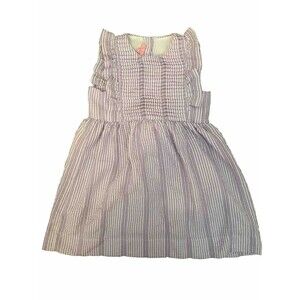 Girls 4T Purple and White Summer Dress
